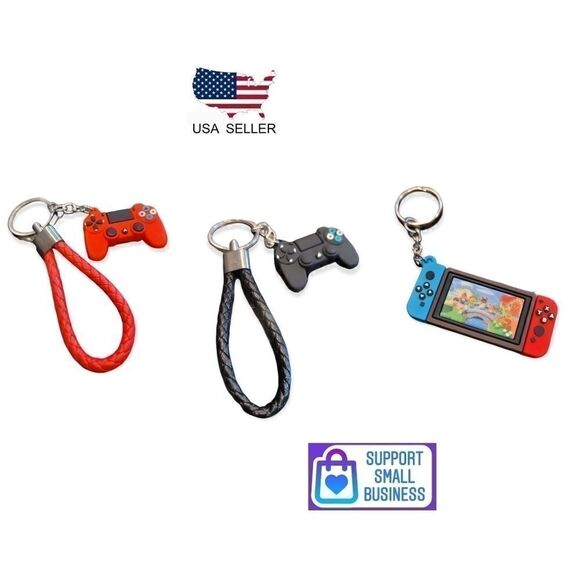 3PCS PlayStation Nintendo Switch Keychain 3PACK SET - Picture 1 of 12